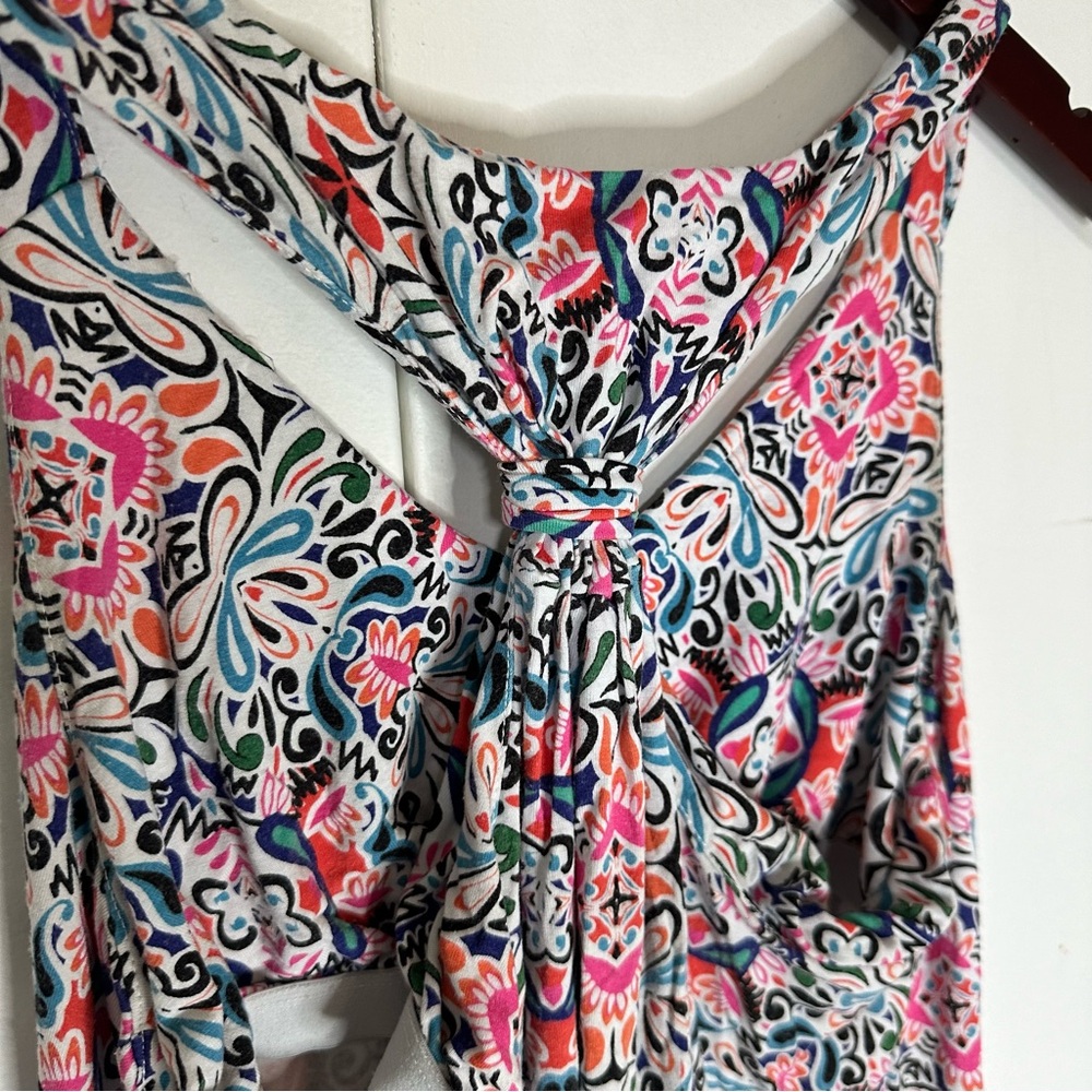 Cynthia Rowley Colorful Print Racerback Dress - Picture 5 of 5